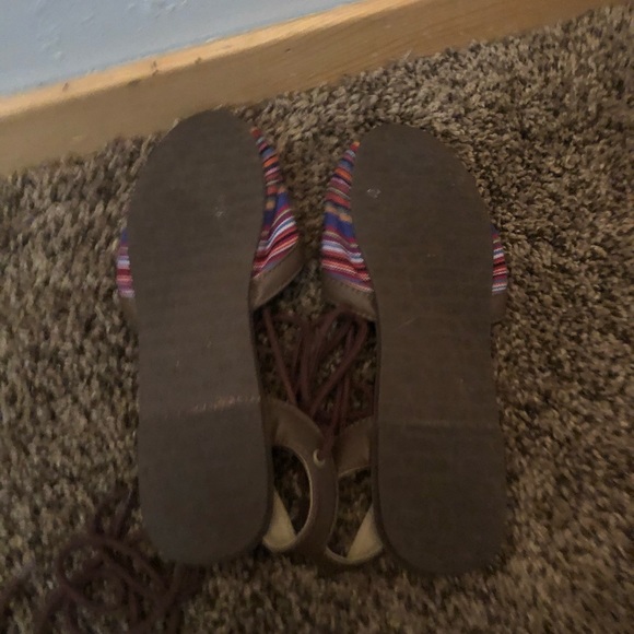Vans multicolor tie up sandal 7.5 - Picture 3 of 5